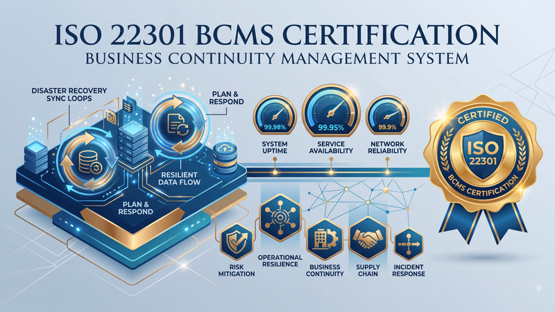 ISO 22301 Business Continuity Management System Certificate