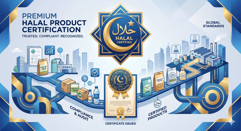 Halal Quality Certification Food and Cosmetics Safety Seal