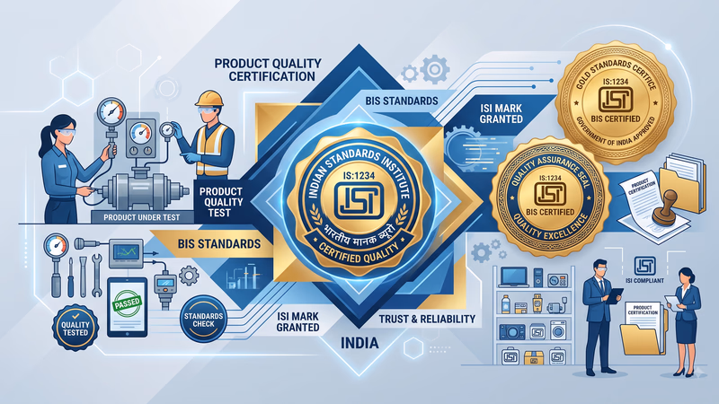 ISI Mark BIS Product Quality Certification Seal