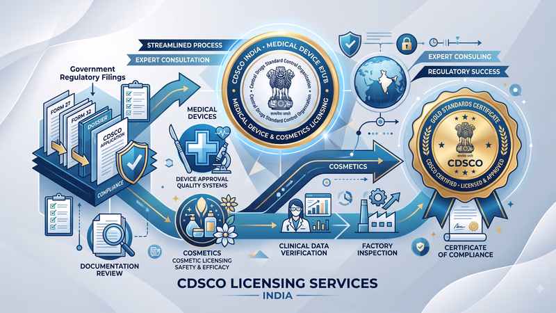 CDSCO Licensing for Medical Devices and Cosmetics Clearance
