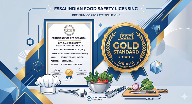 FSSAI Food Safety Licensing Orange Packaging Mark