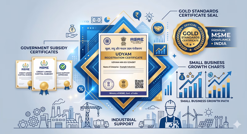 MSME Udyam Gold Registration Certificate Document Desk